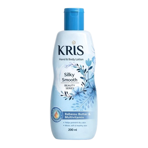 لوسیون بدن کریس KRIS مدل Silky Smooth آبی حجم 200 میل
